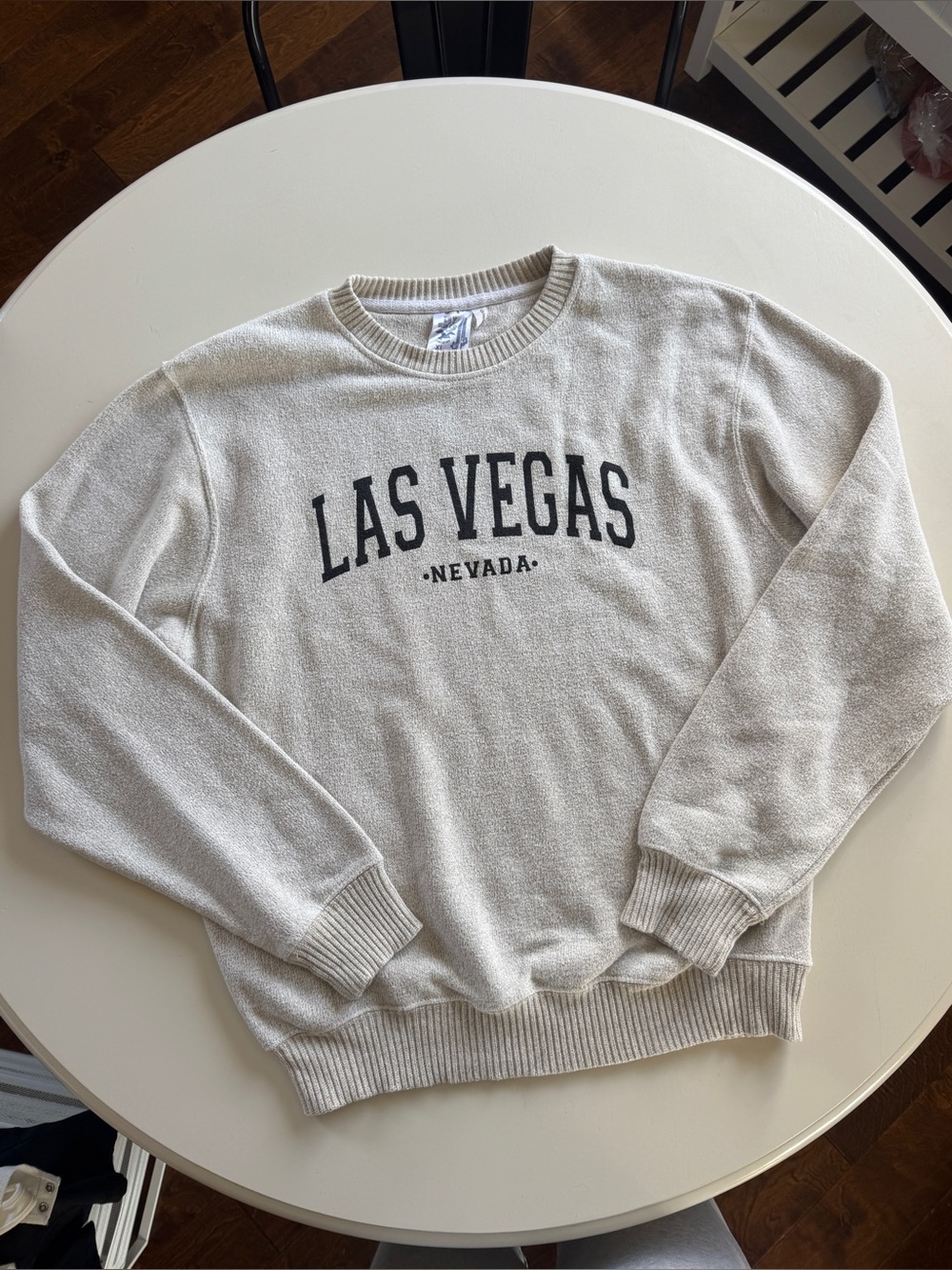 Las Vegas Nevada Crewneck Sweater - Cream - Size XL